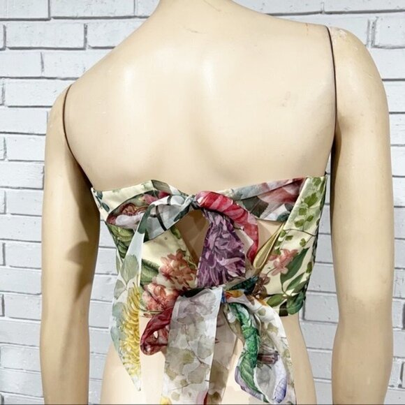 Geisha Designs Women’s Asymmetric Organza Corset Top - Picture 12 of 14